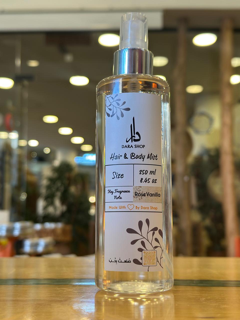 Hair & Body Mist Rose vanilla