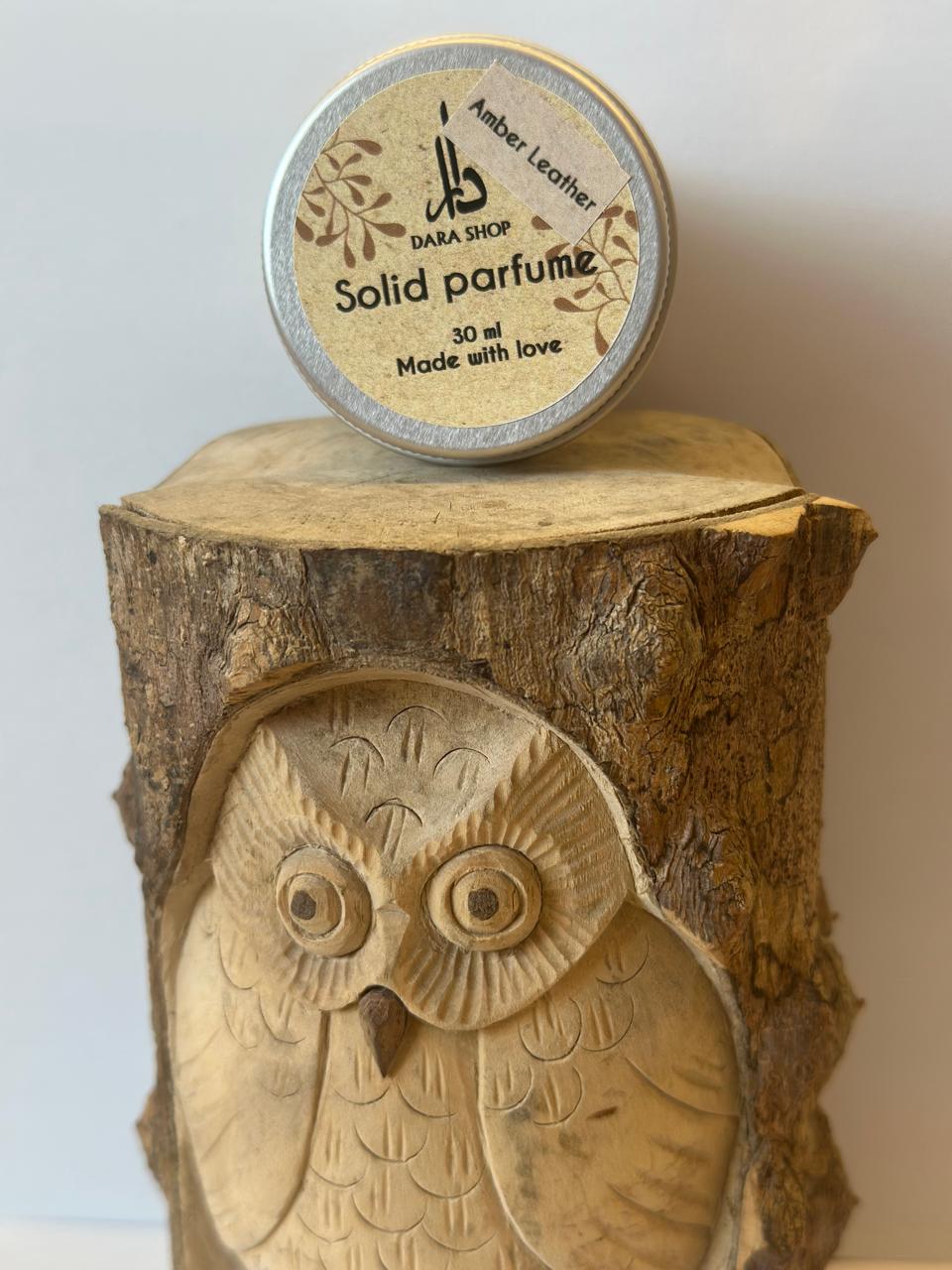 Solid Perfume Amber Leather