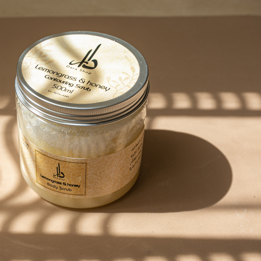 Body Scrub lemon grass with honey
