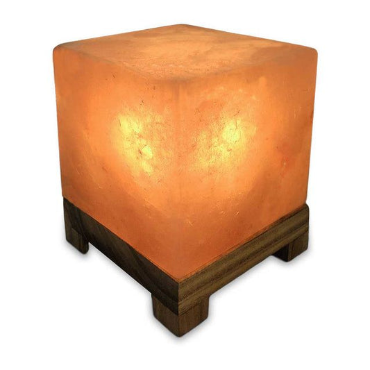 Square Himalayan salt lamp light